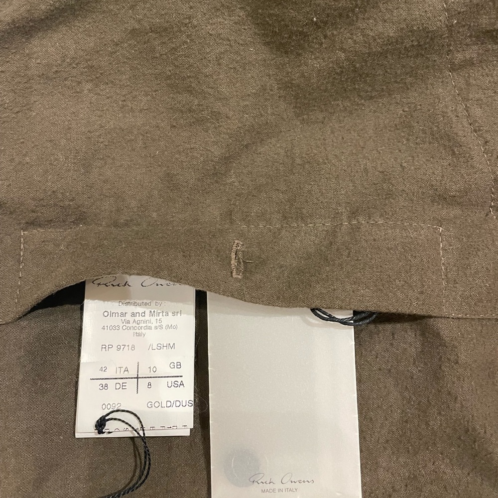 Rick Owens Metallic Shearling Jacket - Picture 8 of 9